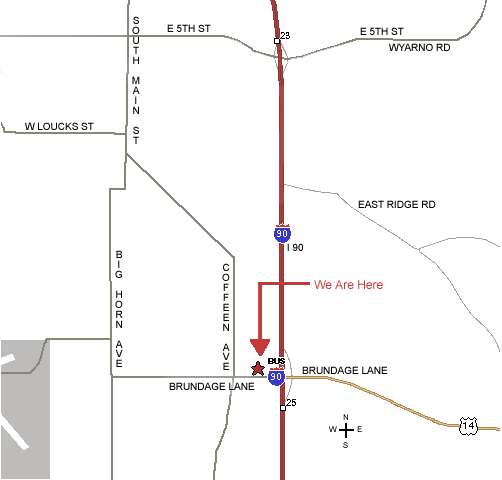 Sheridan Map