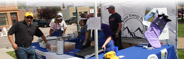 Employees at Booth
